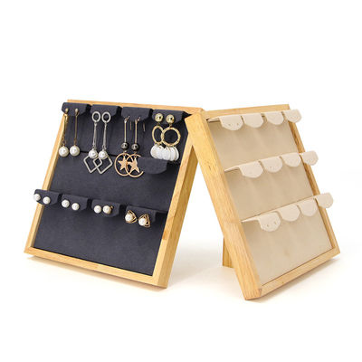 4x3 Prático Multicelular Jóias De Madeira Display Rack Stand Para Brincos Pendente