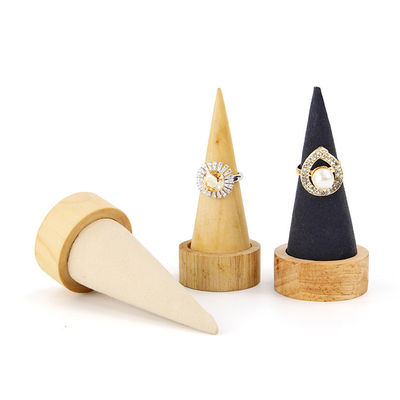 Compacto Cone em forma de pulseira de madeira Display Stand para exibição de relógio de pulseira