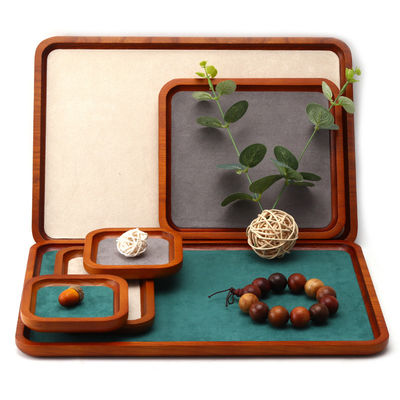 comprar Multicolor revestimento de madeira maciça Jóias Display Tray para anel Bracelet Pendente Exposição online manufacture