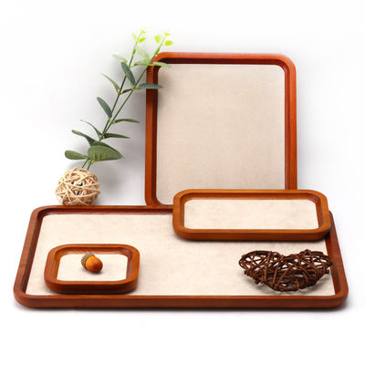 Tray de visualização de jóias de madeira maciça durável