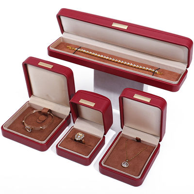 comprar Efeito Flutuante Couro PU Vermelho Luxury Jewelry Packaging Box Set com barra de ouro online manufacture
