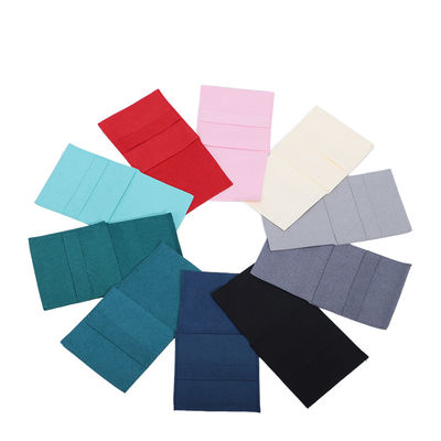 Compacto Simples de Veludo Suave Jóias Embalagem Envelope Bolso Mini Pendente Bolso