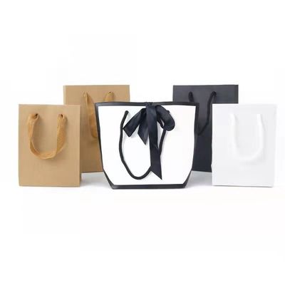 Bolsa de papel de cartão adaptável de joalharia de luxo de armazenamento Custom Logo