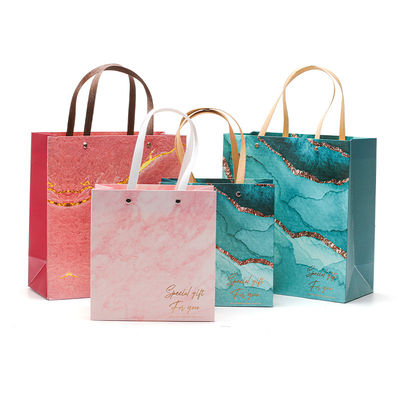 Saco de papel de cartão de luxo com alças
