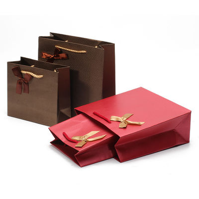 Twill Grain Papel de cartão saboroso Bolsas de presente de bolsas de presente