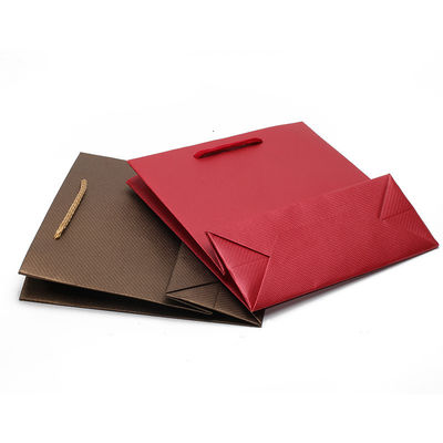 Twill Grain Papel de cartão saboroso Bolsas de presente de bolsas de presente