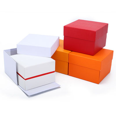 Suave Prático Estilo PU Couro Relógio Caixa de Embalagem Red Edge Caixa de armazenamento para presente