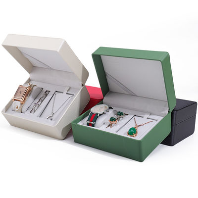 comprar Multifunção Elegante Couro Falsos Guarda-Relógio Caixa Adaptável de Armazenamento Caixa de jóias online manufacture