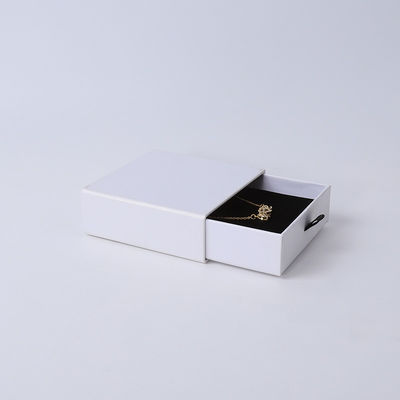 Fabricação por atacado Eco Amigável presente de alta qualidade Caixa de jóias Personalizado Anel personalizado Colar de orelha Pulseira Embalagem Caixa de papel de cartão branco Caixa de jóias com logotipo