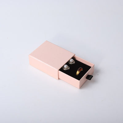 Fabricação por atacado Eco Amigável presente de alta qualidade Caixa de jóias Personalizado Anel personalizado Colar de orelha Pulseira Embalagem rosa Caixa de papel cartão Caixa de jóias com logotipo