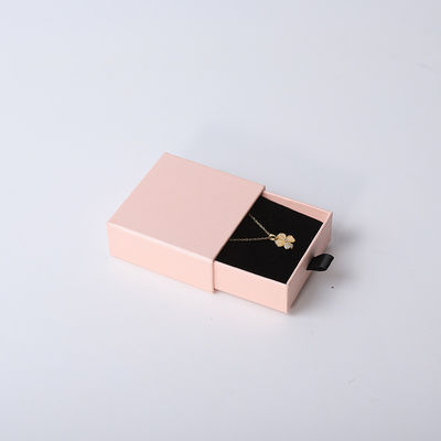 Fabricação por atacado Eco Amigável presente de alta qualidade Caixa de jóias Personalizado Anel personalizado Colar de orelha Pulseira Embalagem rosa Caixa de papel cartão Caixa de jóias com logotipo