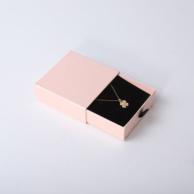 Fabricação por atacado Eco Amigável presente de alta qualidade Caixa de jóias Personalizado Anel personalizado Colar de orelha Pulseira Embalagem rosa Caixa de papel cartão Caixa de jóias com logotipo