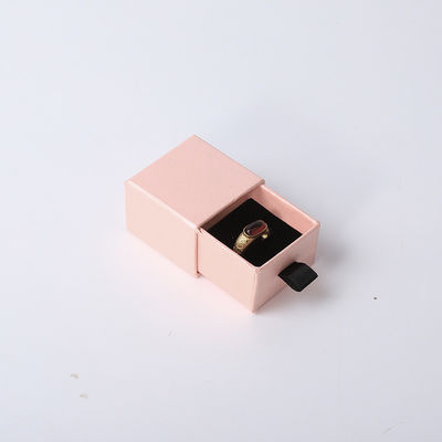 Fabricação por atacado Eco Amigável presente de alta qualidade Caixa de jóias Personalizado Anel personalizado Colar de orelha Pulseira Embalagem rosa Caixa de papel cartão Caixa de jóias com logotipo
