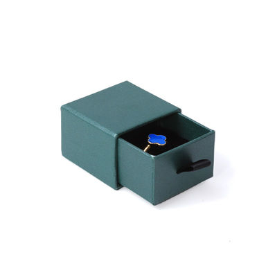 Fabricação por atacado Eco Amigável presente de alta qualidade Caixa de jóias Personalizado Custom Ring Necklace Brinco Pulseira Embalagem cartão verde Papel Caixa de jóias Caixa com logotipo