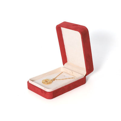 Embalagem Premium Vermelha para Joias com Impressão 3D para Conjunto Grande de Colar, Pulseira, Brincos e Anel