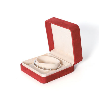 Embalagem Premium Vermelha para Joias com Impressão 3D para Conjunto Grande de Colar, Pulseira, Brincos e Anel