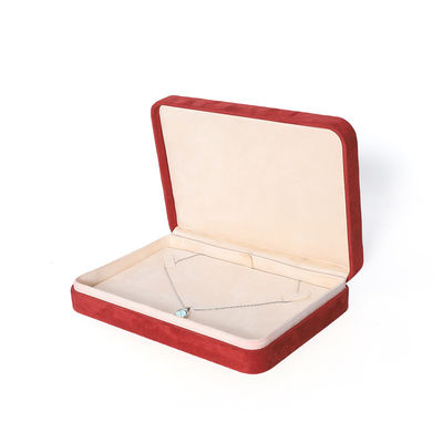 Embalagem Premium Vermelha para Joias com Impressão 3D para Conjunto Grande de Colar, Pulseira, Brincos e Anel
