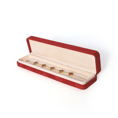 Embalagem Premium Vermelha para Joias com Impressão 3D para Conjunto Grande de Colar, Pulseira, Brincos e Anel