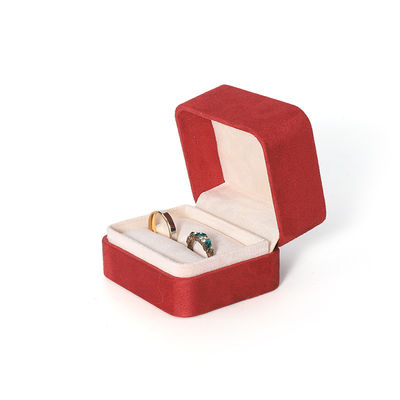 Embalagem Premium Vermelha para Joias com Impressão 3D para Conjunto Grande de Colar, Pulseira, Brincos e Anel