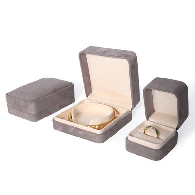 Caixa de Embalagem de jóias Premium Cinza Custom Hign End Big Jewelry Set Necklace Bracelet Earrings Ring Embalagem