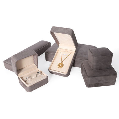 Caixa de Embalagem de jóias Premium Cinza Custom Hign End Big Jewelry Set Necklace Bracelet Earrings Ring Embalagem