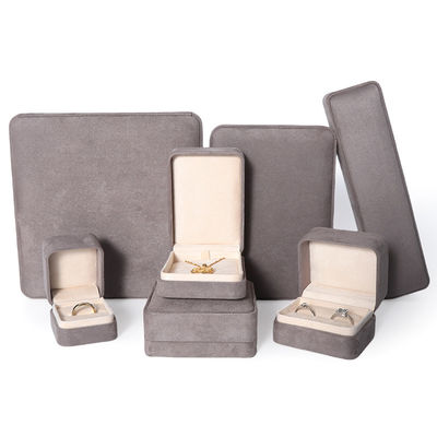 Caixa de Embalagem de jóias Premium Cinza Custom Hign End Big Jewelry Set Necklace Bracelet Earrings Ring Embalagem