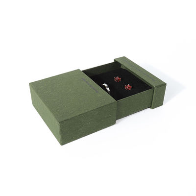 China fabricação por atacado de alta qualidade Colar Brinco Pulseira caixa de anel Embalagem de joias Personalizado Personalizado Ecológico Papelão Papel verde Gaveta Caixa de joias com logotipo