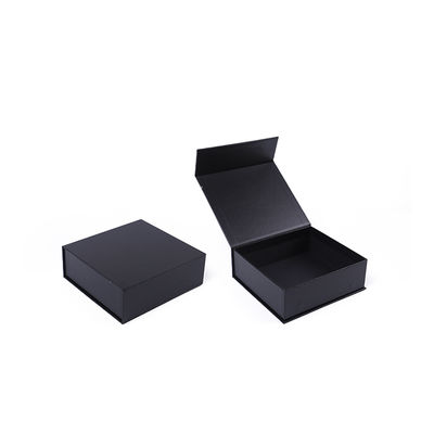 Fabricação por grosso de alta qualidade Caixa Magnética de Presente Embalagem Logotipo personalizado luxo Eco Amigável Papel de Papelão Preto Caixa Magnética de Joias