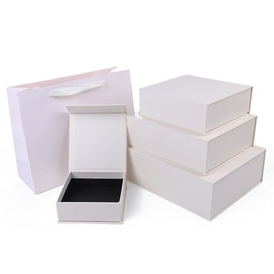 Fabricação por atacado de alta qualidade Embalagem de caixa de presente magnética Logotipo personalizado luxuoso Ecológico Papelão Papel Branco Caixa de joias magnética