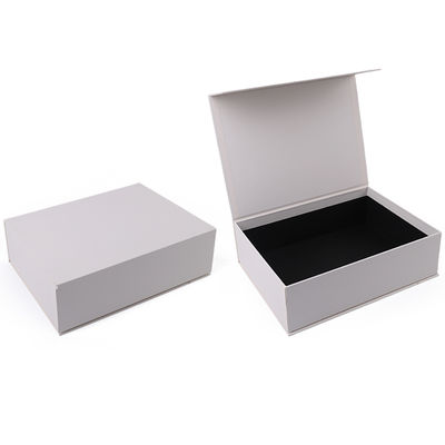 Fabricação por atacado de alta qualidade Embalagem de caixa de presente magnética Logotipo personalizado luxuoso Ecológico Papelão Papel Branco Caixa de joias magnética