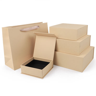 Fabricação por atacado de alta qualidade Embalagem de caixa de presente magnética Logotipo personalizado luxuoso Ecológico Papelão Papel Amarelo Caixa de joias magnética
