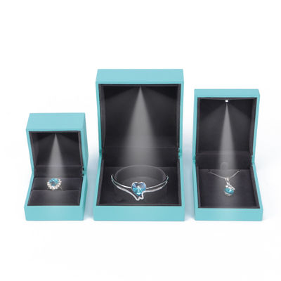 Caixa de embalagem de jóias de luz LED Hanhong personalizada para pulseira de colar e brincos