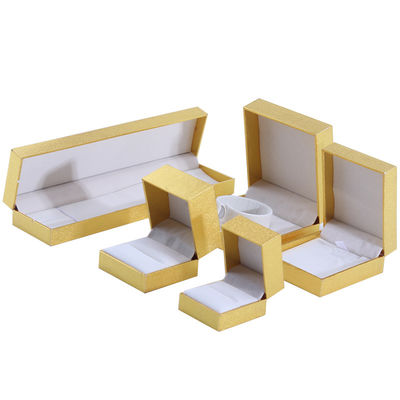 Fabricação por atacado Caixa de jóias de luxo Personalizada Custom High End Colar Bracelet Brincos Anel conjunto de jóias Embalagem Papel de cartão flip amarelo Caixa de jóias com logotipo