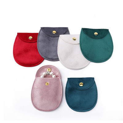 Saco de jóias de veludo suave em forma de ovo