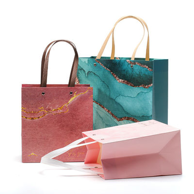 Saco de papel de cartão de luxo com alças
