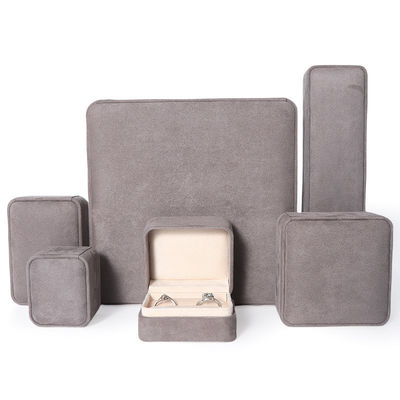 Caixa de Embalagem de jóias Premium Cinza Custom Hign End Big Jewelry Set Necklace Bracelet Earrings Ring Embalagem
