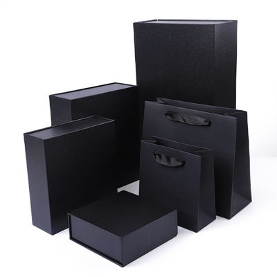 Fabricação por grosso de alta qualidade Caixa Magnética de Presente Embalagem Logotipo personalizado luxo Eco Amigável Papel de Papelão Preto Caixa Magnética de Joias