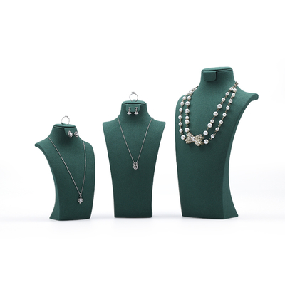 High End Jewellery Mannequin Custom verde Jewelry Stand Display Jewelry Mannequin